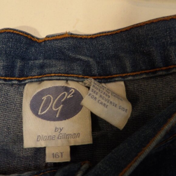 DG2 Diane Gilman High Rise Jeans Sz 16 T - Picture 4 of 6